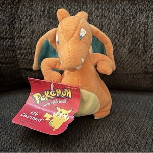 New 1998 Hasbro Pokemon Charizard Plush Stuffed Animal #06